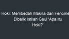 Apa Itu Hoki Dalam Bahasa Gaul